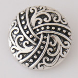 20MM Round snap Antique Silver Plated KB6177 snaps jewelry