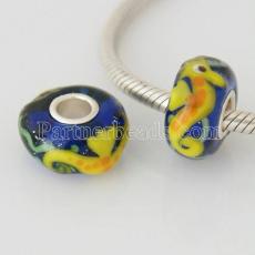 partner S925 murano lampwork glass beads -Seahorse