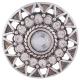 20MM Round snap Antique Silver Plated with white rhinestone KB6164 snaps jewelry