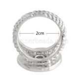 size 18.5mm metal Ring fit mini 12mm snaps
