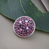 18mm purple Sugar snaps Alloy with rhinestones KB2405-AP snaps jewelry