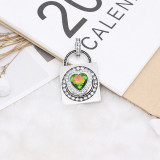 20MM love design snap Silver Plated with  rhinestone KC9920 snaps jewelry