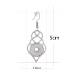 snap sliver Earring fit 12MM snaps style jewelry KS1182-S
