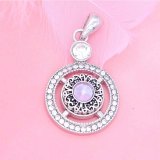 snap sliver Pendant fit 12MM snaps style jewelry KS0370-S