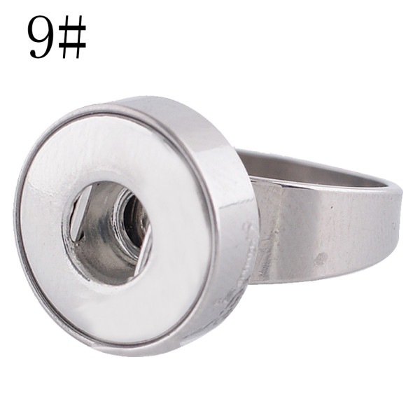 18MM 9# snaps Stainless steel Ring fit Fingers thick 19mm  rings for women