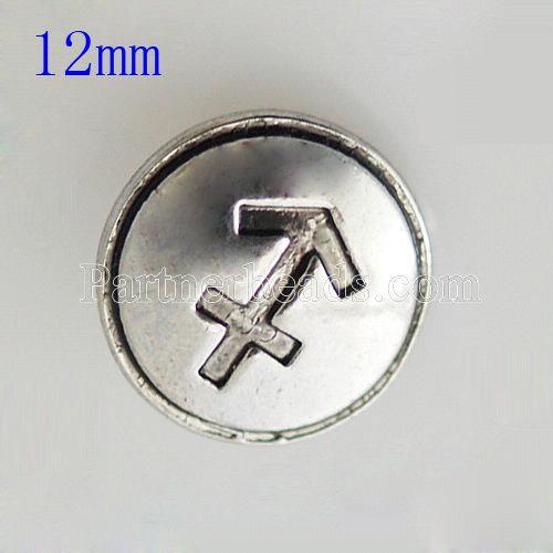 12MM Anchor snap Silver Plated KB7220-S snaps jewelry
