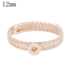 1 buttons snaps rose gold copper Bracelets KS1232-S fit 12MM snaps chunks