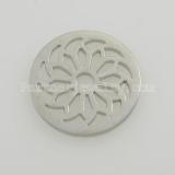 25MM stainless steel coin charms fit  jewelry size bloom