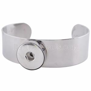 1 buttons snaps Stainless steel Bracelet fit 18MM/20MM snaps chunks