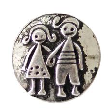 20MM friends snap Antique Silver Plated KB6850 snaps jewelry