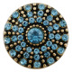 20MM design snap Antique gold Plated with blue rhinestones KC7501 snaps jewelry