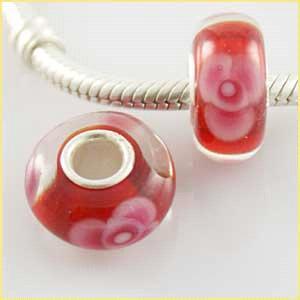 partner S925 murano lampwork glass beads