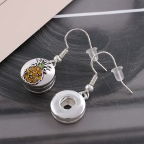 12MM fruit snap sliver plated with yellow Rhinestone KS6273-S interchangeable snaps jewelry