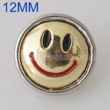 12MM Smile snap Gold Plated KB5564-S snaps jewelry