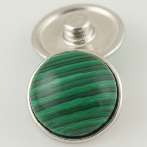 18MM snap green Semi-precious stones KB2604 interchangable snaps jewelrysnaps