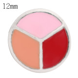 12mm design snaps Silver Plated with enamel KS6369-S snap jewelry