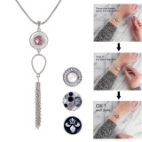 snap sliver Pendant fit 20MM snaps style jewelry KC0406
