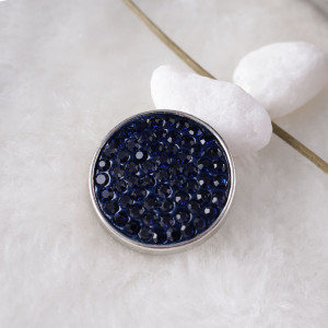 20mm snaps blue Rhinestones Chunks Poppers With High Quality Bottom