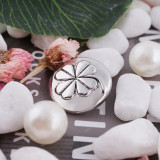 20MM Clover snap button Antique Silver Plated KC5003 snap jewelry