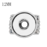 rhinestone fittings for silver-plated belt of ultrasonic stethoscope Pendant fit 12MM snaps style jewelry KS0371-S