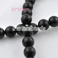 10mm Black Obsidian beads