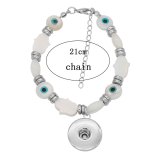 1 buttons Shell snap sliver bracelet fit snaps jewelry KC0842