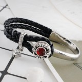 12MM design snap sliver plated with red Rhinestone KS6299-S snaps jewelry