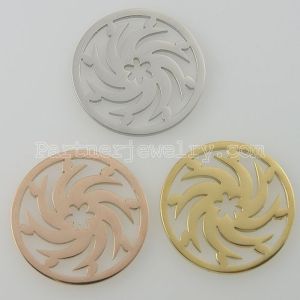 33MM stainless steel coin charms fit  jewelry size wheels