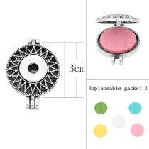 30MM alloy Aromatherapy/Essential Oil Diffuser Perfume snap jewelry fit 20MM chunks Pendant with 1pc 20mm discs as gift