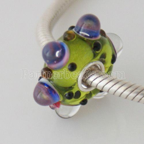 partner S925 murano lampwork glass beads