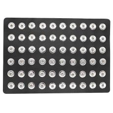 Display of 60 pieces PU leather black type for 18&20MM snaps chunks