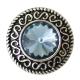 20MM Round snap Antique Silver Plated with blue rhinestone KB6902 snaps jewelry