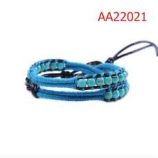 2 Wrap bracelet turquoise beads
