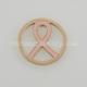 25MM stainless steel coin charms fit  jewelry size pink ribbon