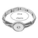 1 buttons snap sliver bracelet fit 20MM snaps jewelry KC0851