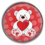 20MM snap glass Valentine C1060 interchangeable red