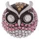23MM Owl snap Antique Silver Plated with  rhinestone KB7957 snaps jewelry