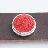 18mm Sugar snaps Alloy with red rhinestones KB2305 snaps jewelry