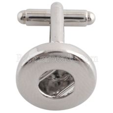 Stainless steel Snap Cufflinks could use for Clothing pendant fit 18MM snaps