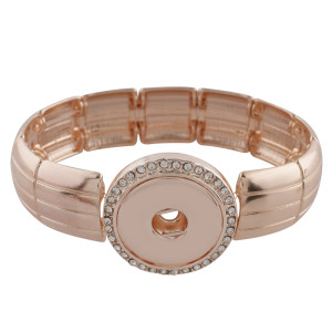 1 buttons snaps rose gold bangle fit 18&20MM snaps chunks
