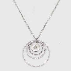 Pendant Necklace with 60CM chain KC1079 fit 20MM chunks snaps jewelry