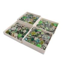 50pcs/lot Snap buttons 20mm Mix Green  Aqua, olive mixmix colors
