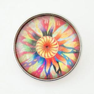 20MM snap colorful glass Decorative pattern  KB2876-N interchangable snaps jewelry