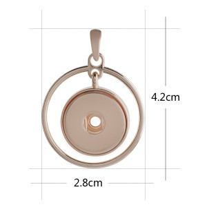 snap rose gold Pendant fit 20MM snaps style jewelry KC0401