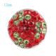12mm snaps button with red rhinestone KS2701-S snaps jewelry