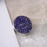 20mm snaps purple Rhinestones Chunks Poppers With High Quality Bottom