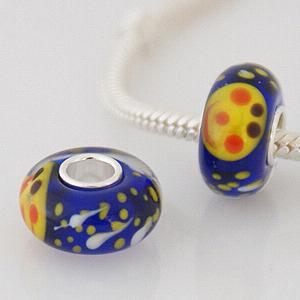 partner S925 murano lampwork glass beads