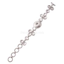 23CM 1 buttons snaps metal bracelet fit snaps chunks