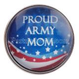 20MM snap proud army mom glass C0192 Army military