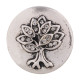 20MM tree Antique silver plated with white Rhinestone KC7435 interchangeable snaps jewelry